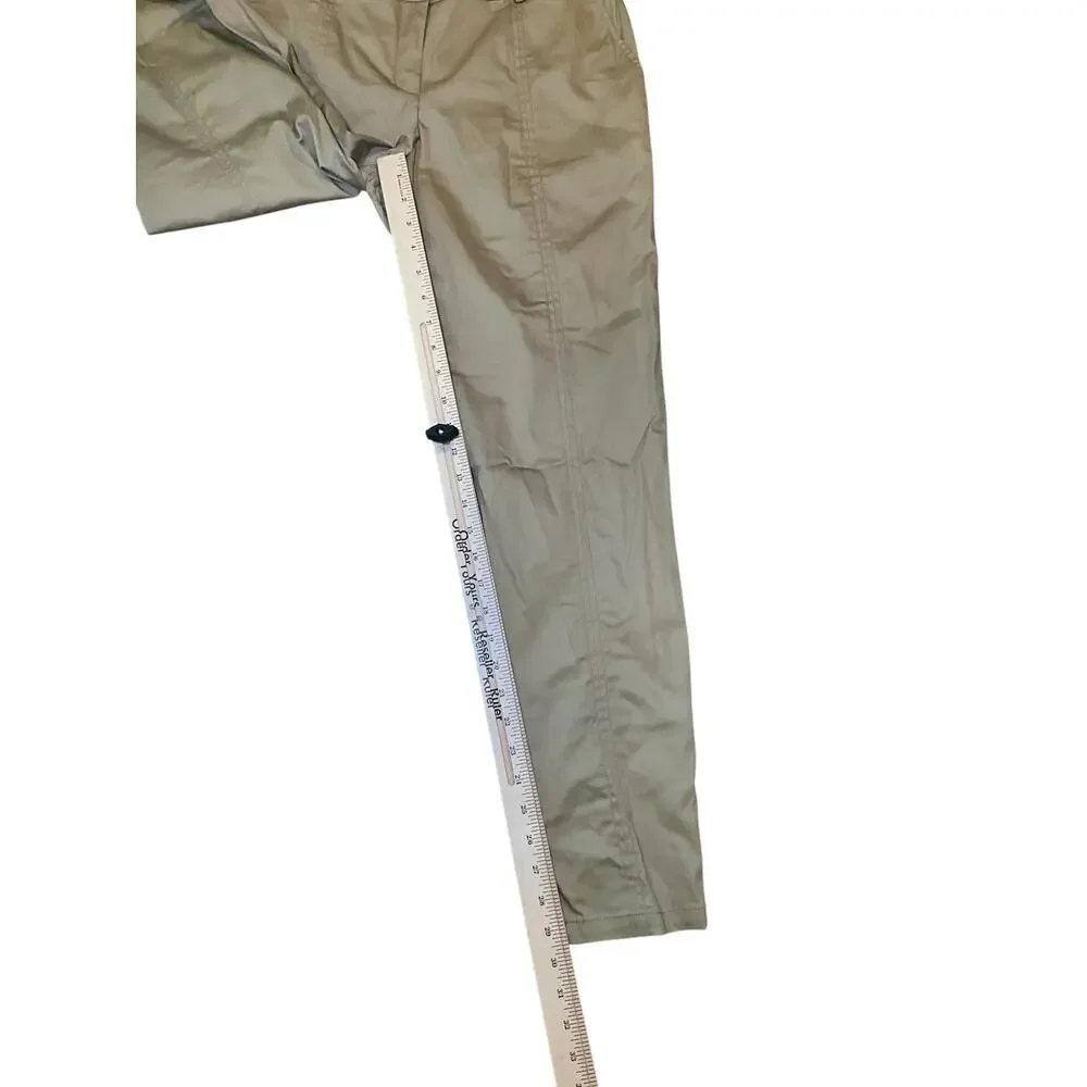 Michael Kors Pants Womens 8 British Khaki Stretch Comfort Mid Rise Straight Leg‎